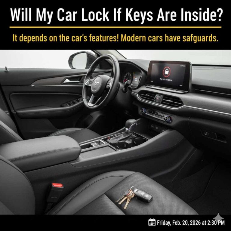 Will My Car Lock If Keys Are Inside