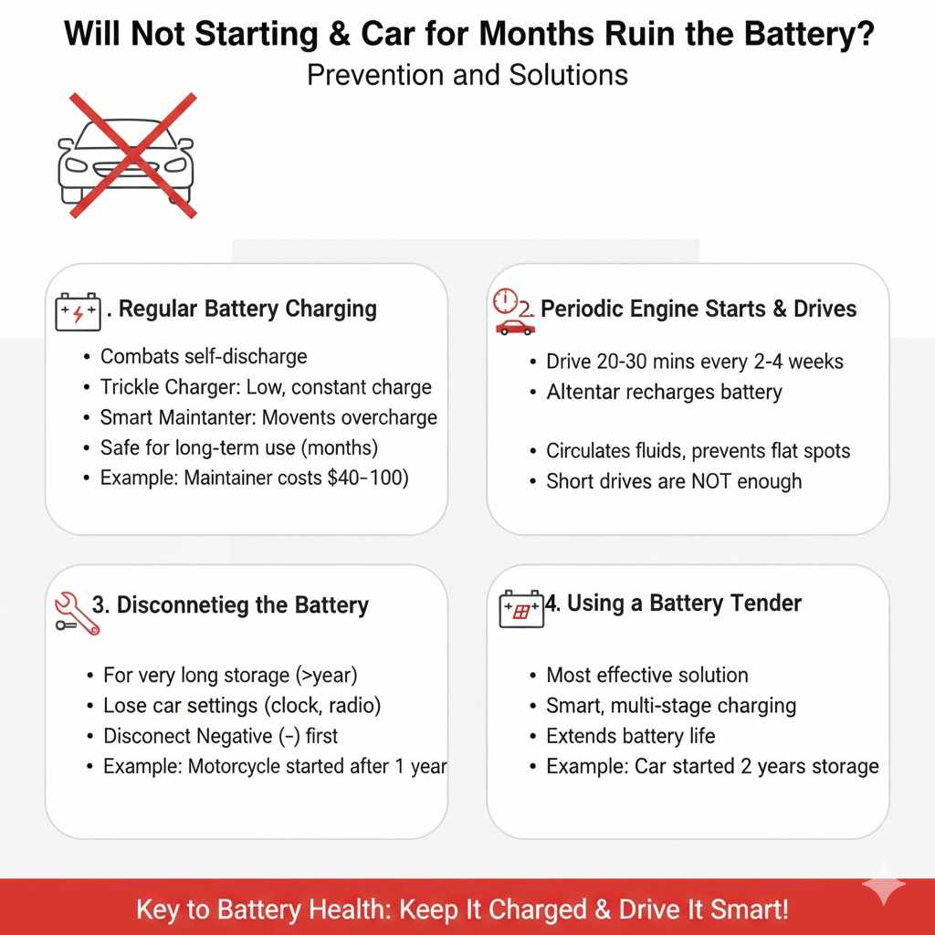 Will Not Starting a Car for Months Ruin Battery?