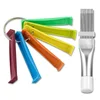 Cenipar fin comb set with six plastic combs on a ring and one stainless steel comb