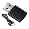 Mini Bluetooth 5.4 USB and 3.5mm AUX receiver for car stereo