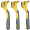 Amazon Basics Brass Mini Wire Brush 3-Pack