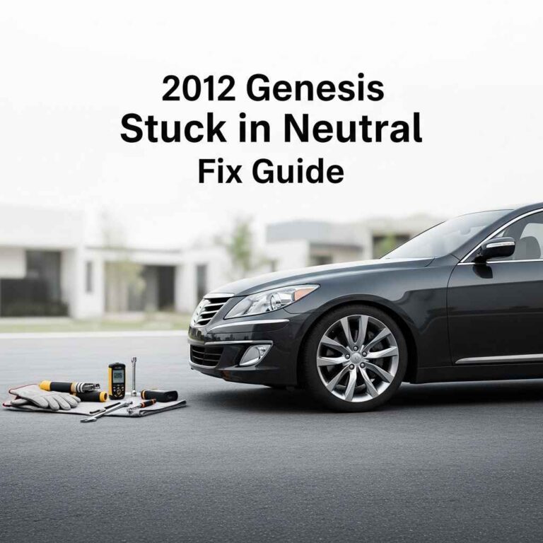 2012 Genesis Stuck in Neutral Fix Guide
