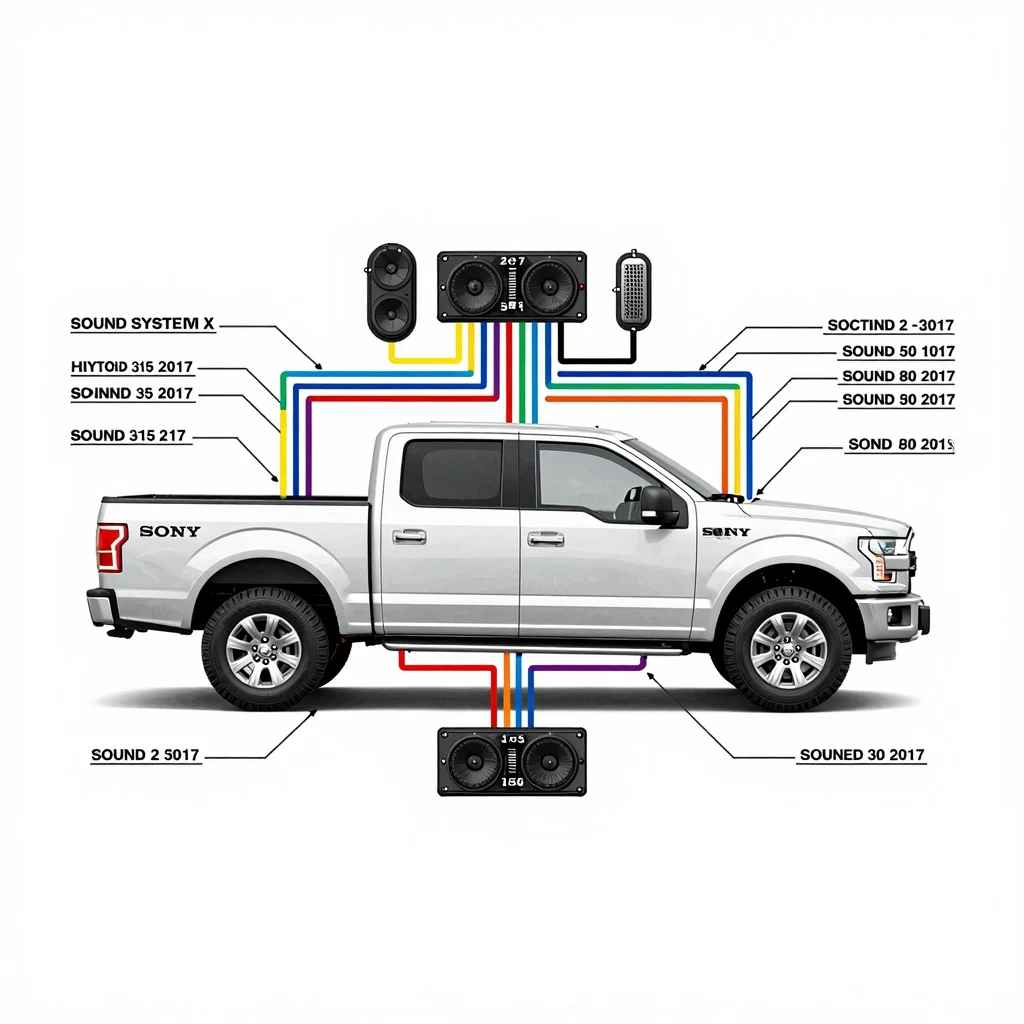 2015-2017 Ford F-150 Sony Sound Diagram