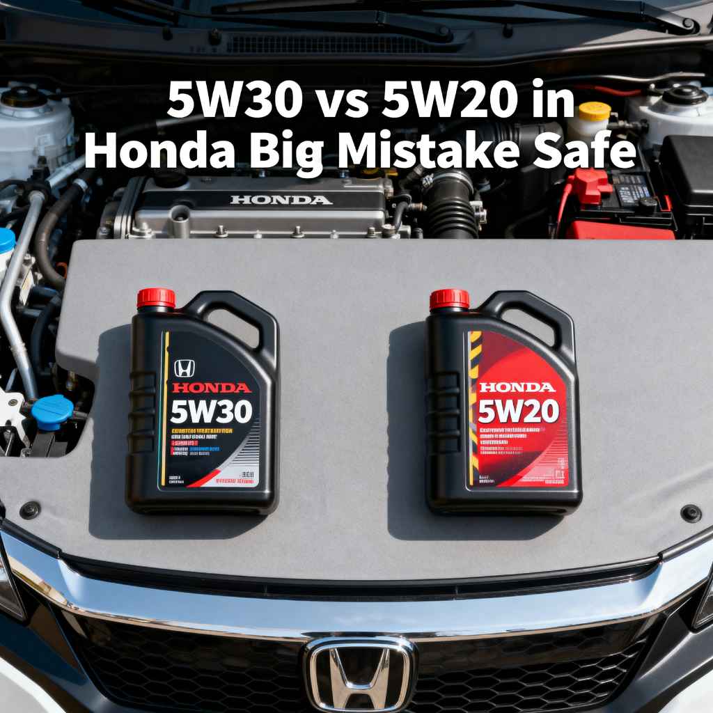 5W30 vs 5W20 in Honda Big Mistake Safe