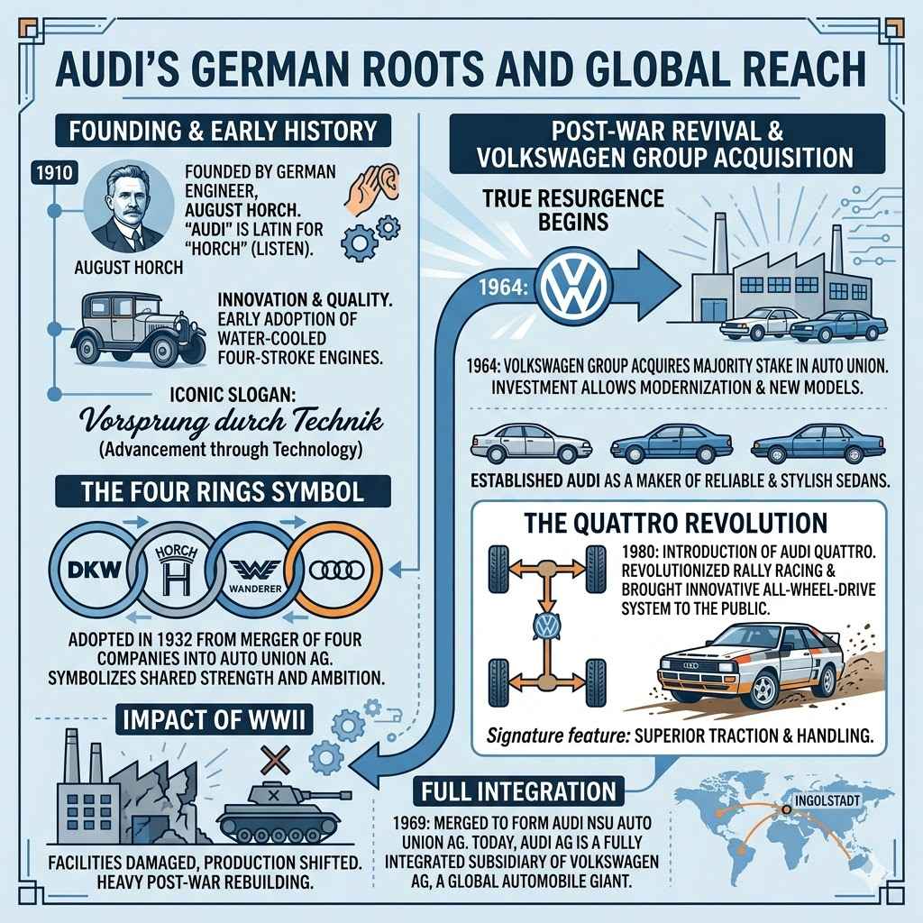 Audi's German Roots And Global Reach