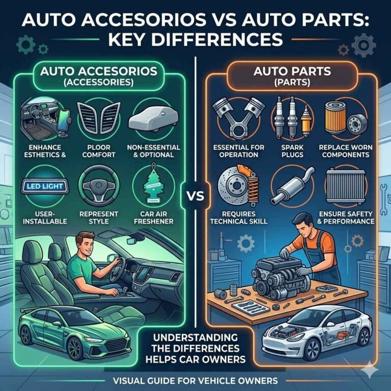 Auto Accesorios vs Auto Parts Key Differences
