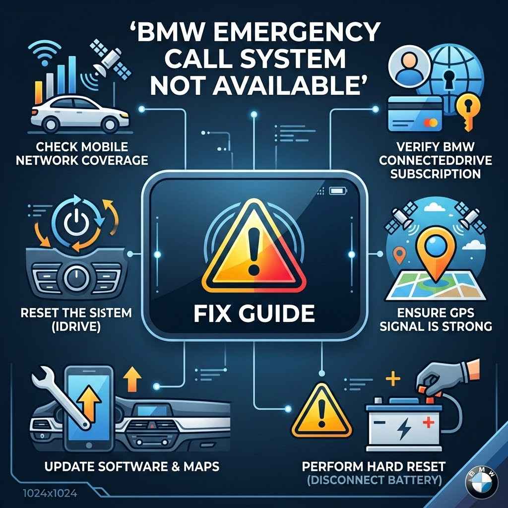BMW Emergency Call System Not Available Fix Guide