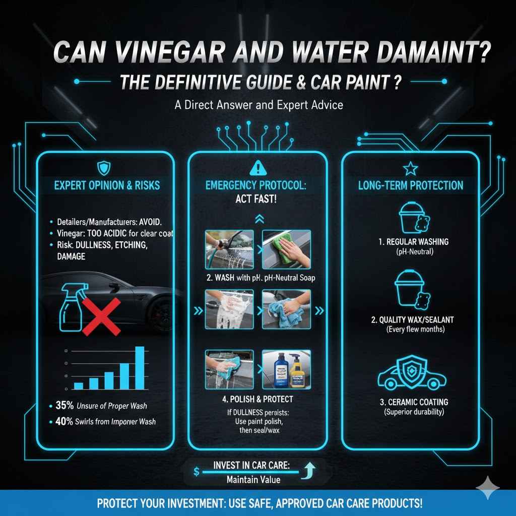 Can Vinegar and Water Damage Car Paint