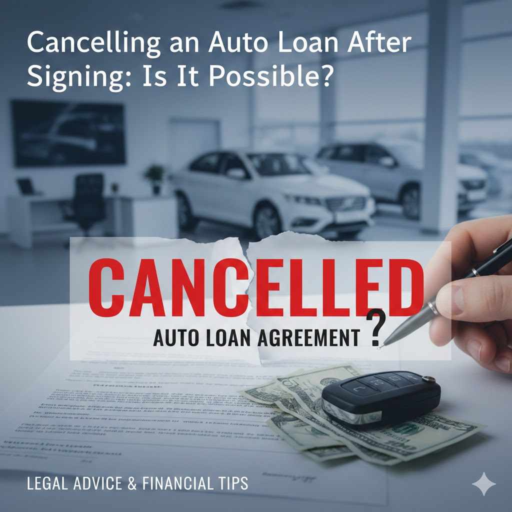 Cancelling an Auto Loan After Signing