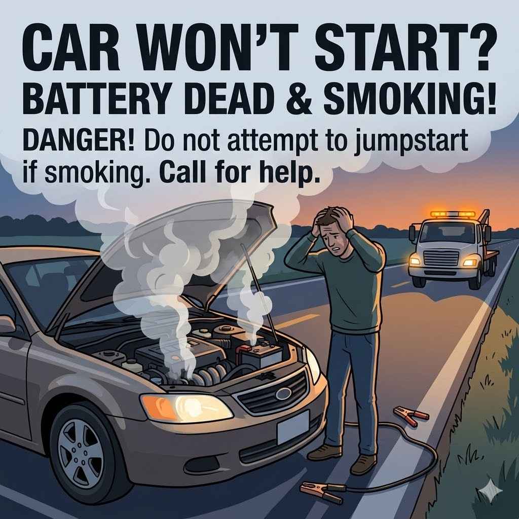 Car Won't Start Battery Dead Smoking
