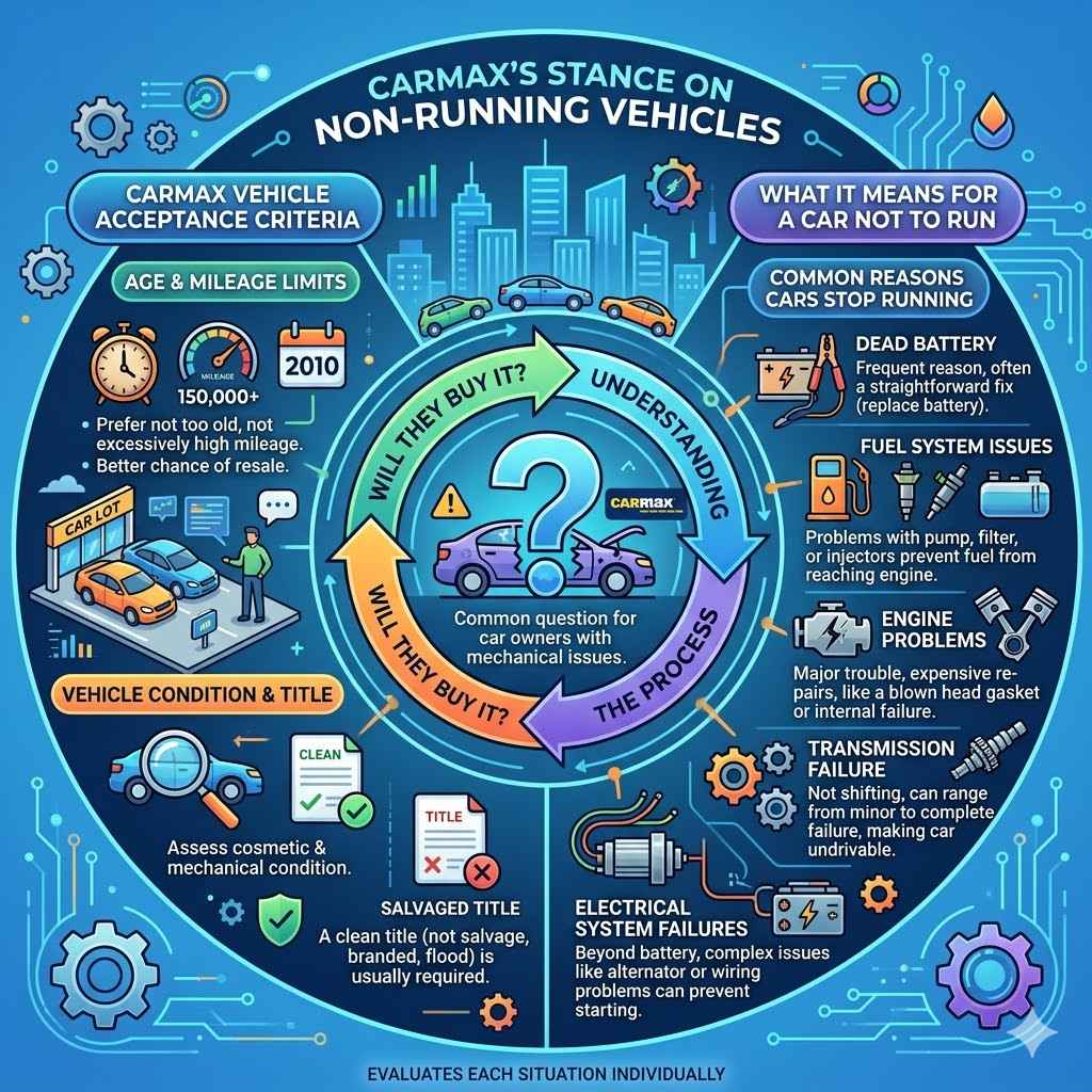 CarMax's Stance On Non-Running Vehicles