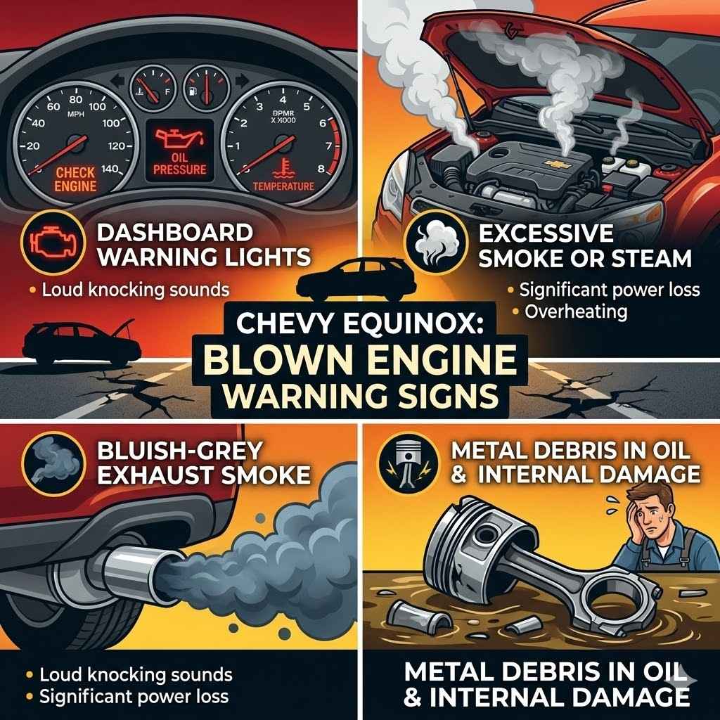 Chevy Equinox Blown Engine Warning Signs