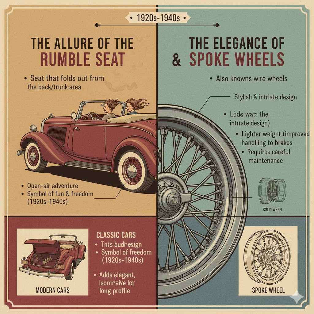 Classic Cars Rumble Seat Spoke Wheels