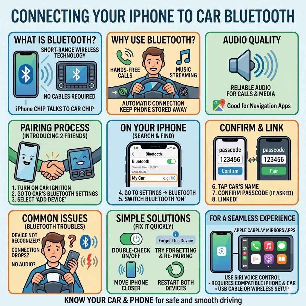 Connecting Your iPhone to Car Bluetooth