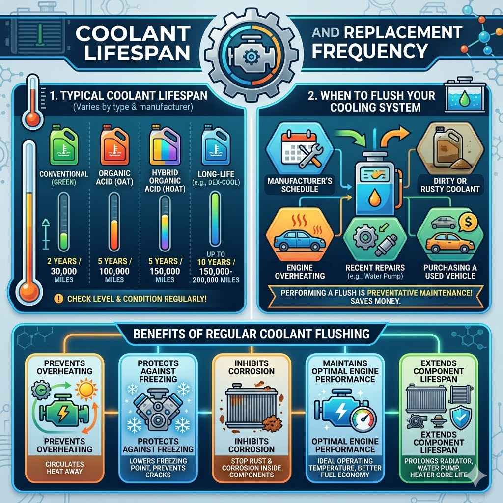 Coolant Lifespan and Replacement Frequency