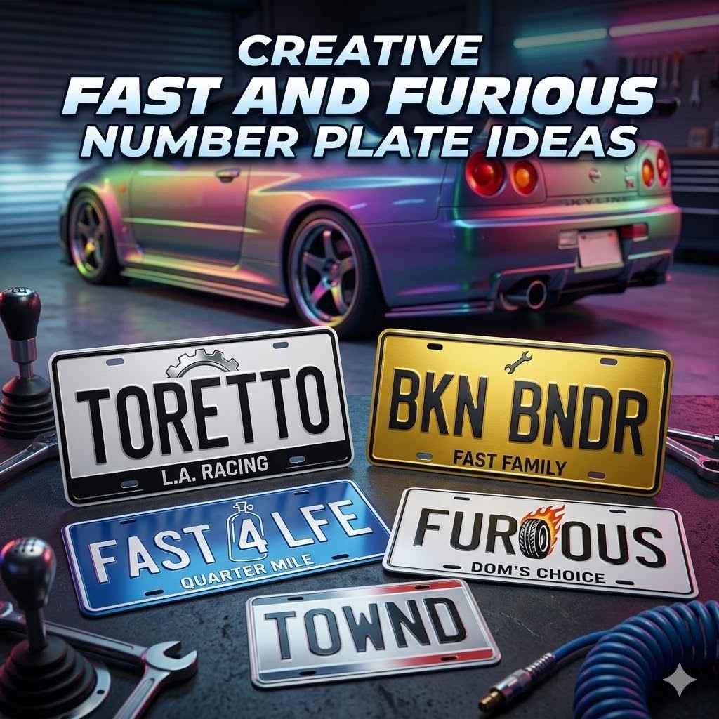 Creative Fast And Furious Number Plate Ideas