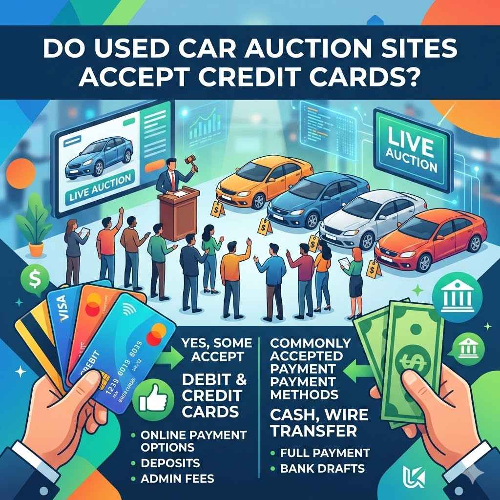 Do Used Car Auction Sites Accept Credit Cards