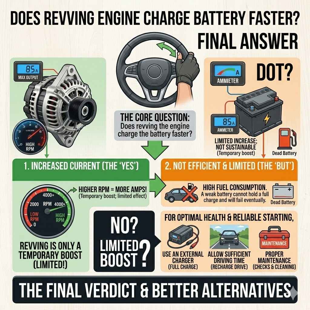 Does Revving Engine Charge Battery Faster Final Answer