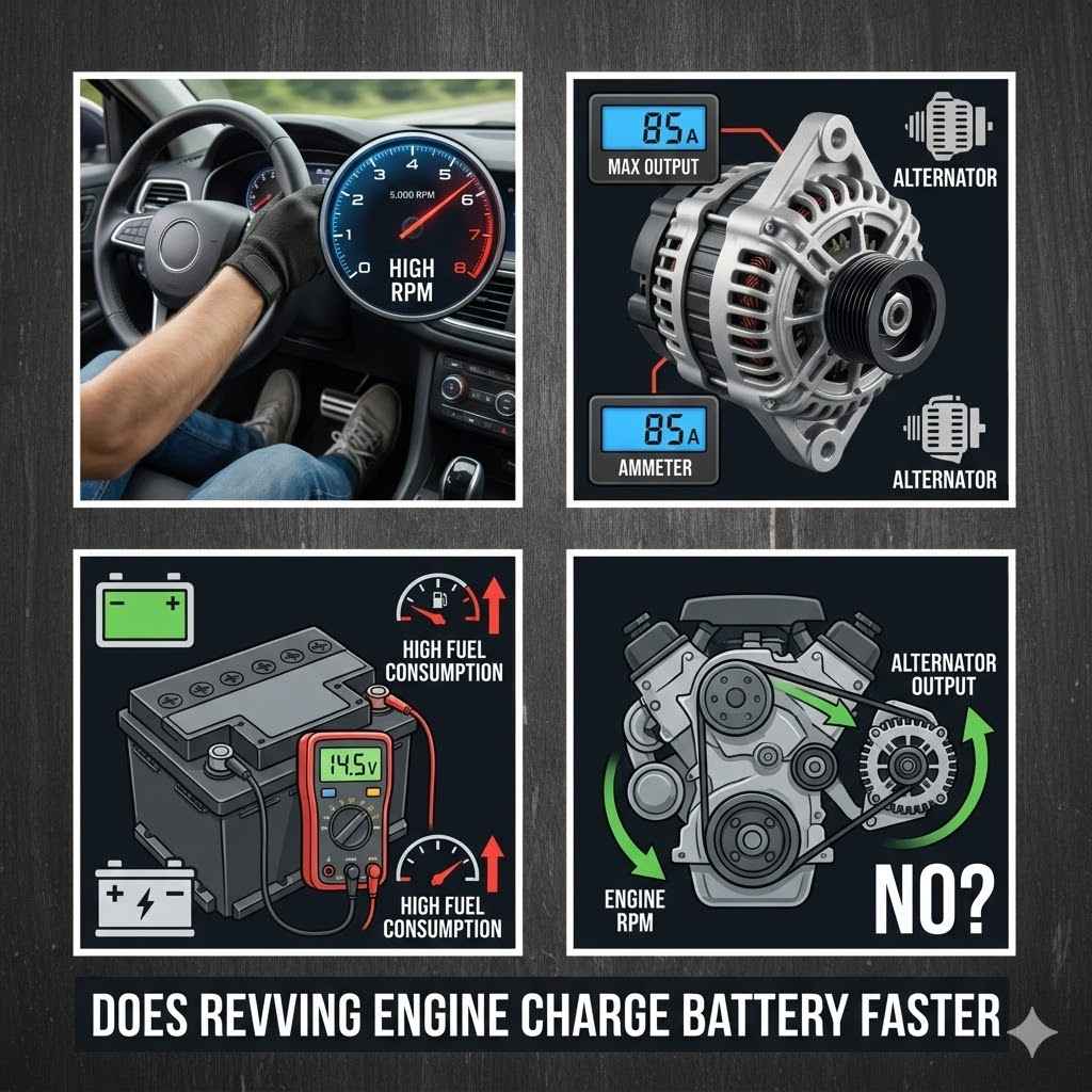 Does Revving Engine Charge Battery Faster