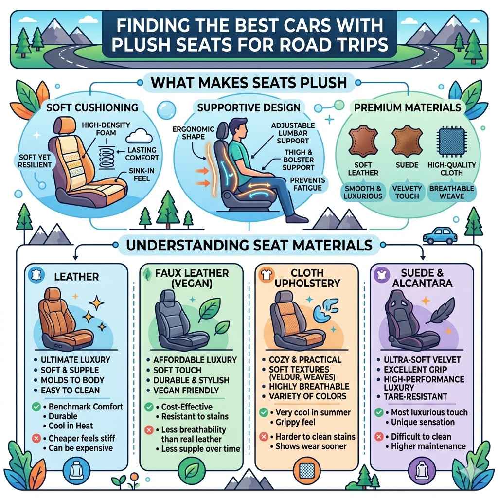 Finding The Best Cars With Plush Seats For Road Trips