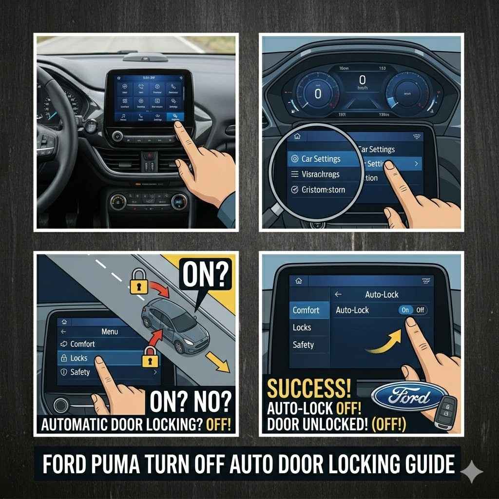 Ford Puma Turn Off Auto Door Locking Guide