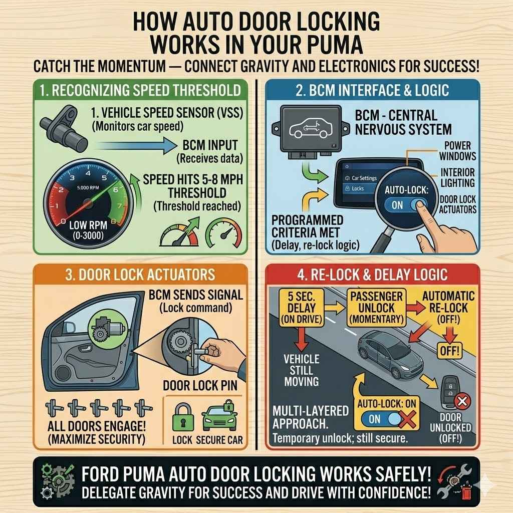 How Auto Door Locking Works in Your Puma
