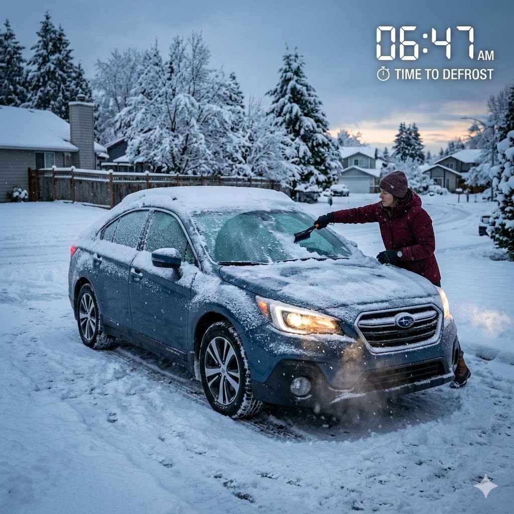 How Long to Defrost a Car From Snow?