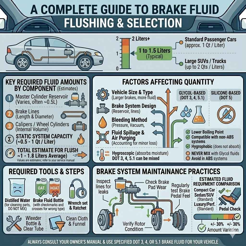 How Much Brake Fluid for a Full Flush