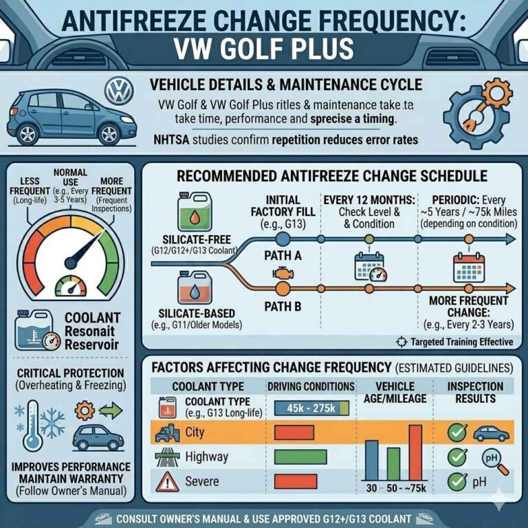 How Often to Change Antifreeze in a VW Golf Plus