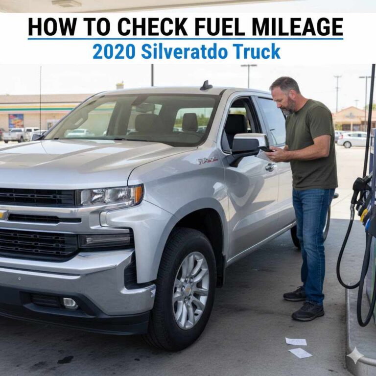 How to Check Fuel Mileage 2020 Silverado Truck