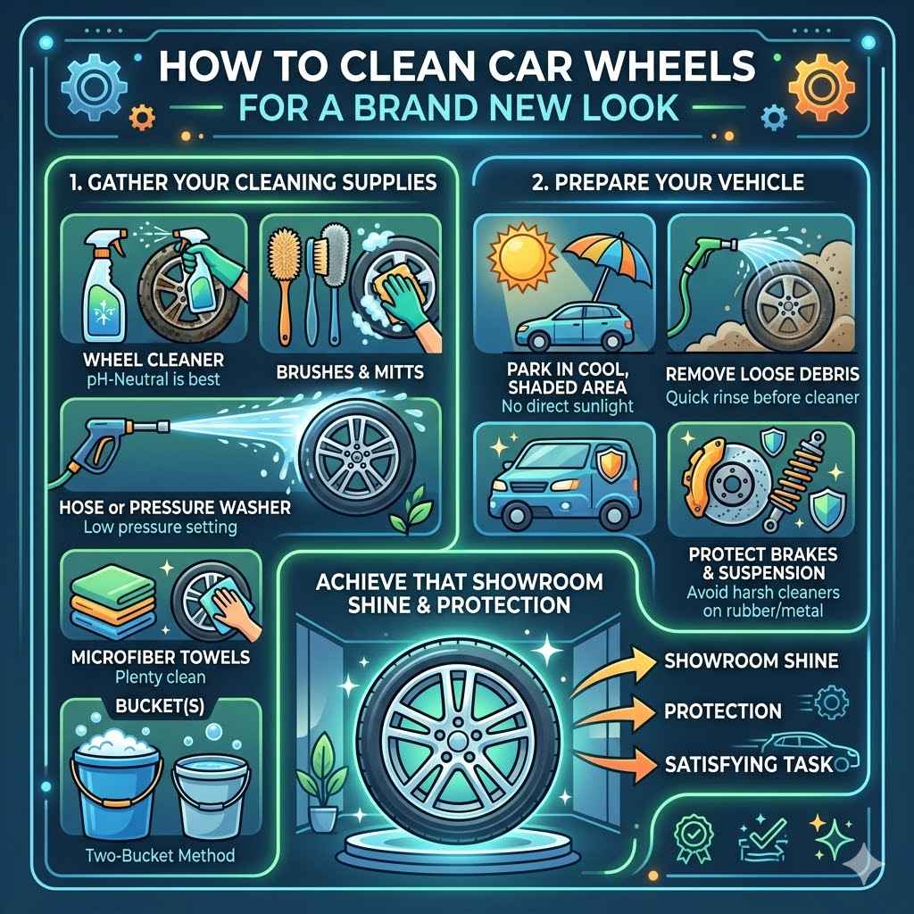 How to Clean Car Wheels for a Brand New Look