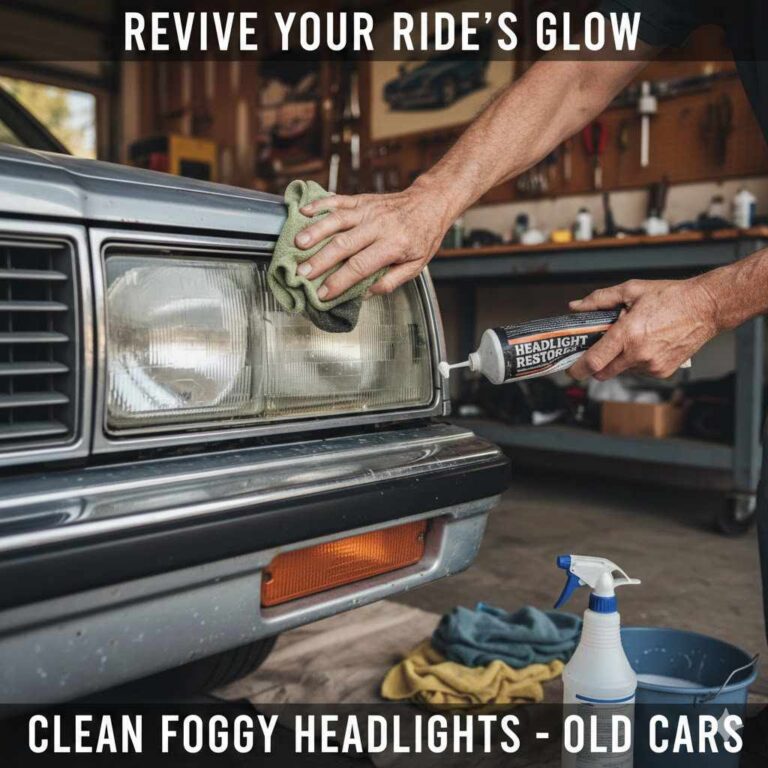 How to Clean Foggy Headlights on Old Cars