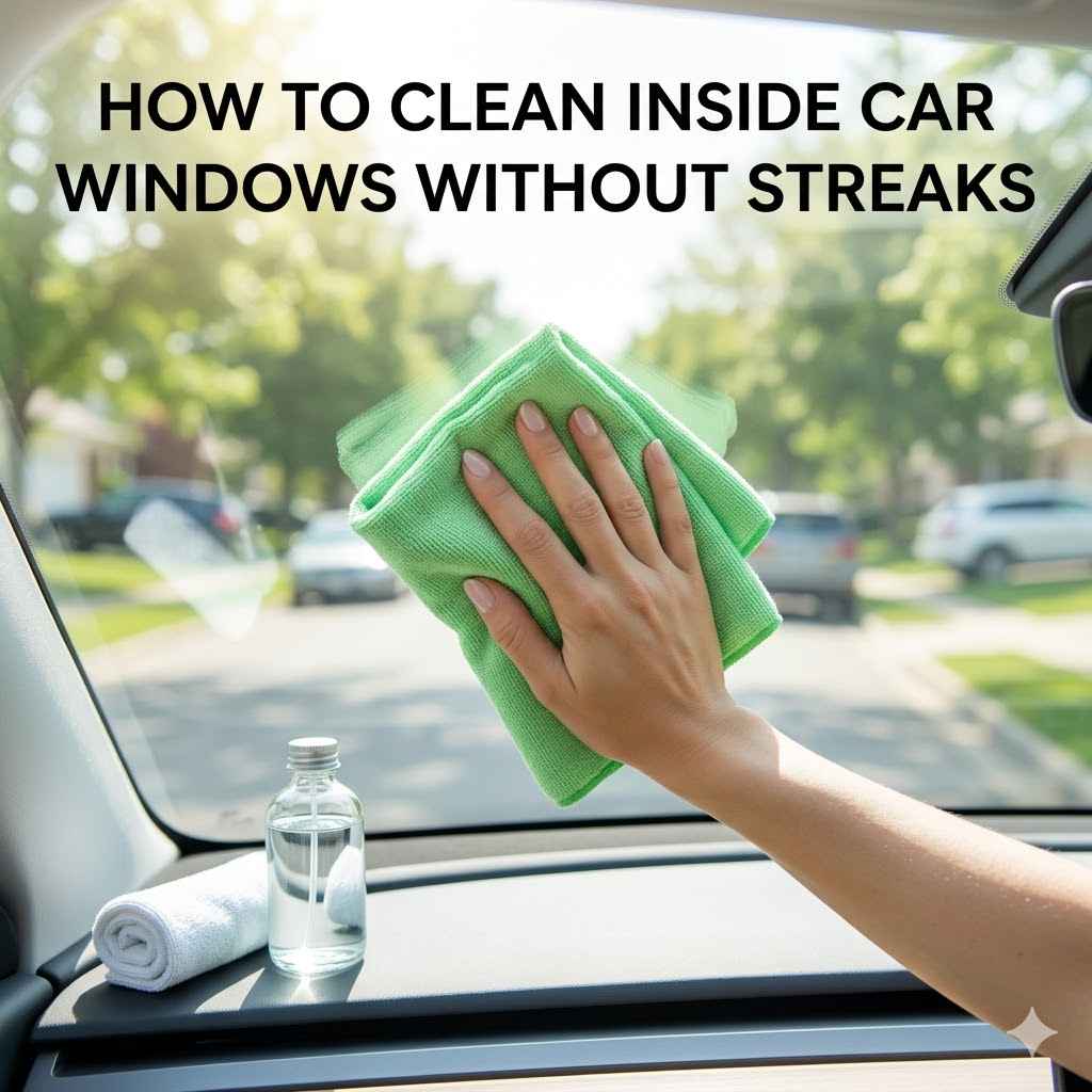 How to Clean Inside Car Windows Without Streaks