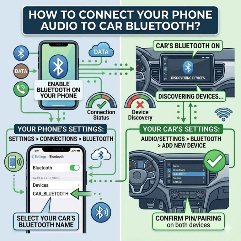 How to Connect Your Phone Audio to Car Bluetooth