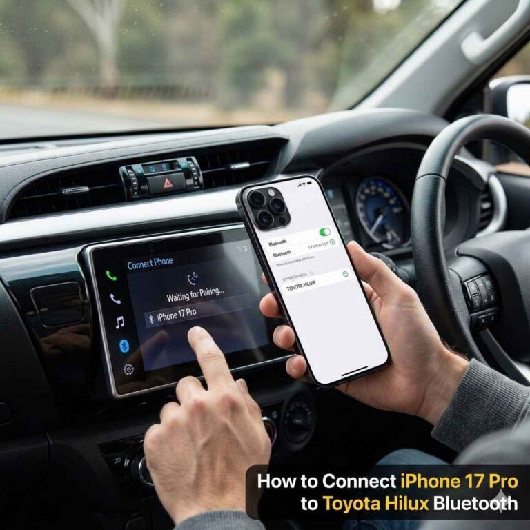 How to Connect iPhone 17 Pro to Toyota Hilux Bluetooth