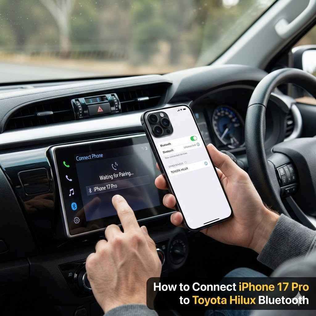 How to Connect iPhone 17 Pro to Toyota Hilux Bluetooth