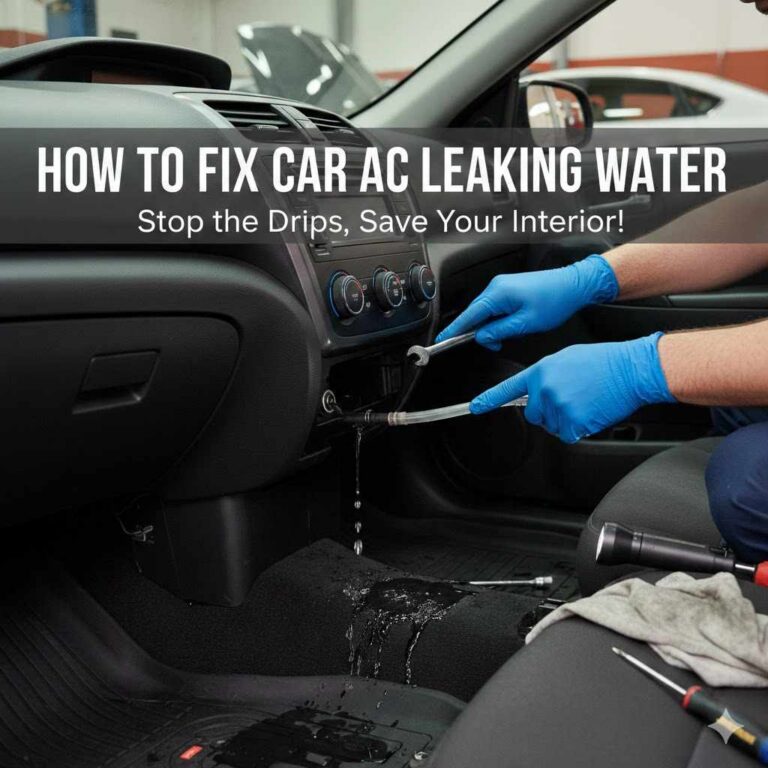 How to Fix Car AC Leaking Water Inside Your Car