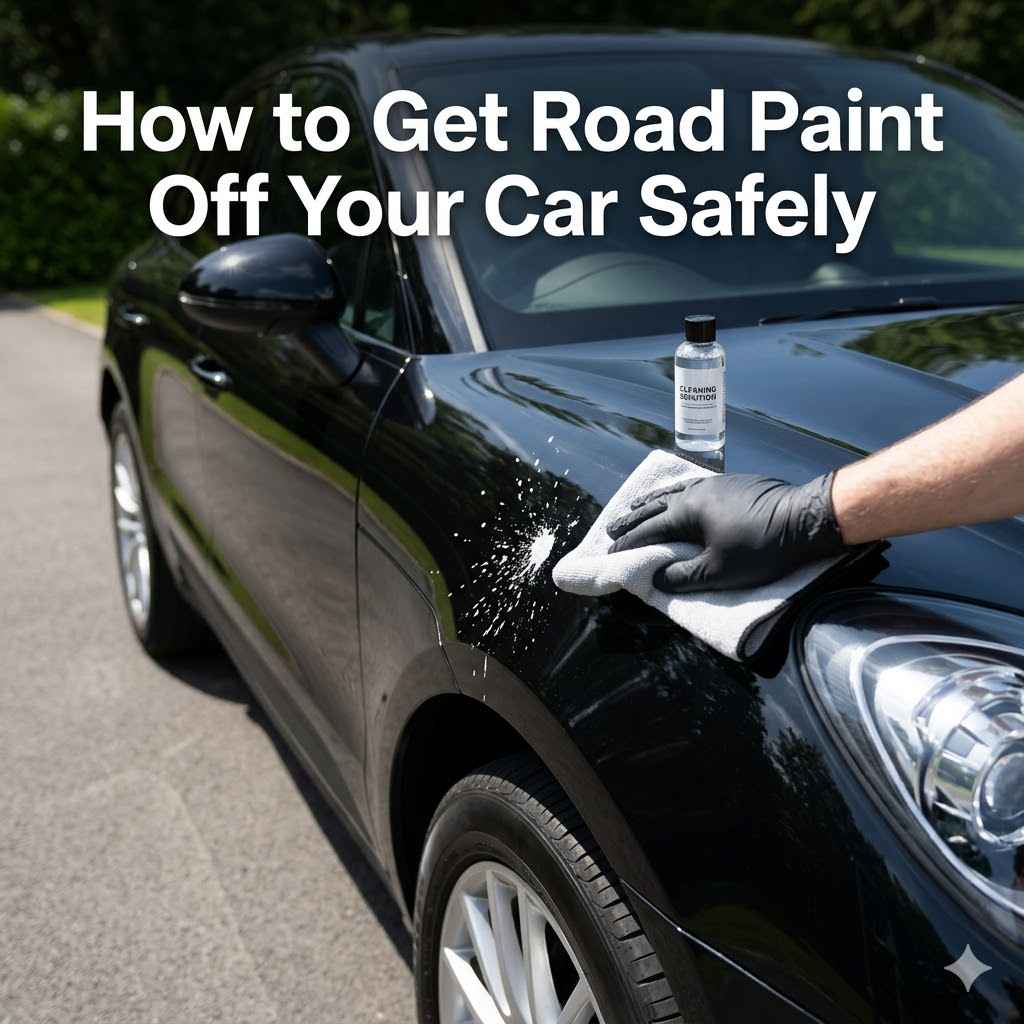 How to Get Road Paint Off Your Car Safely