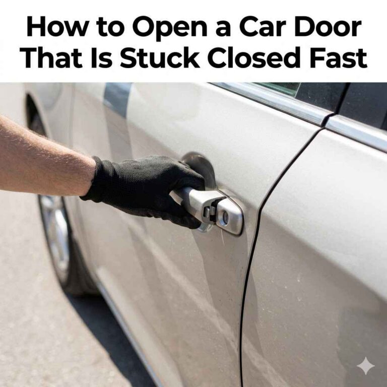 How to Open a Car Door That Is Stuck Closed Fast