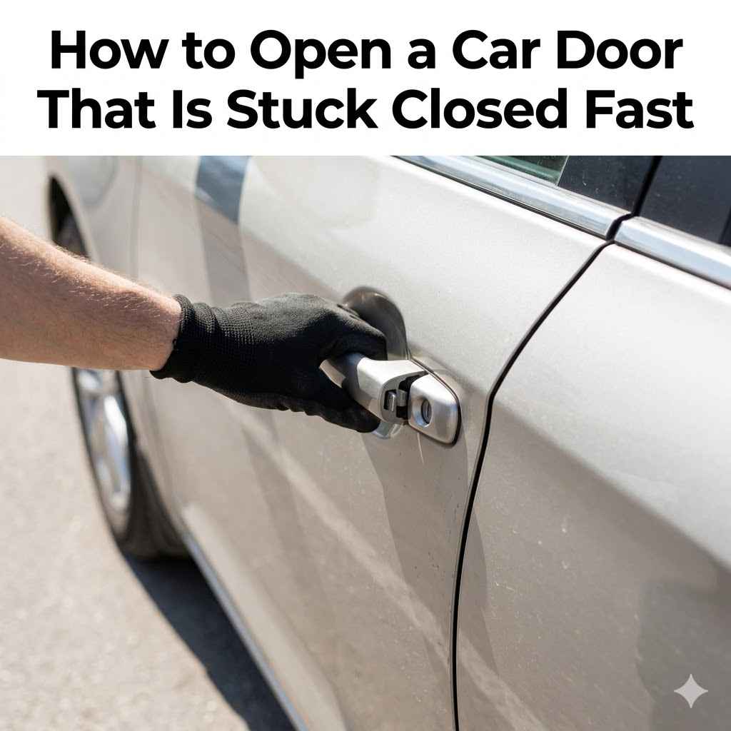 How to Open a Car Door That Is Stuck Closed Fast