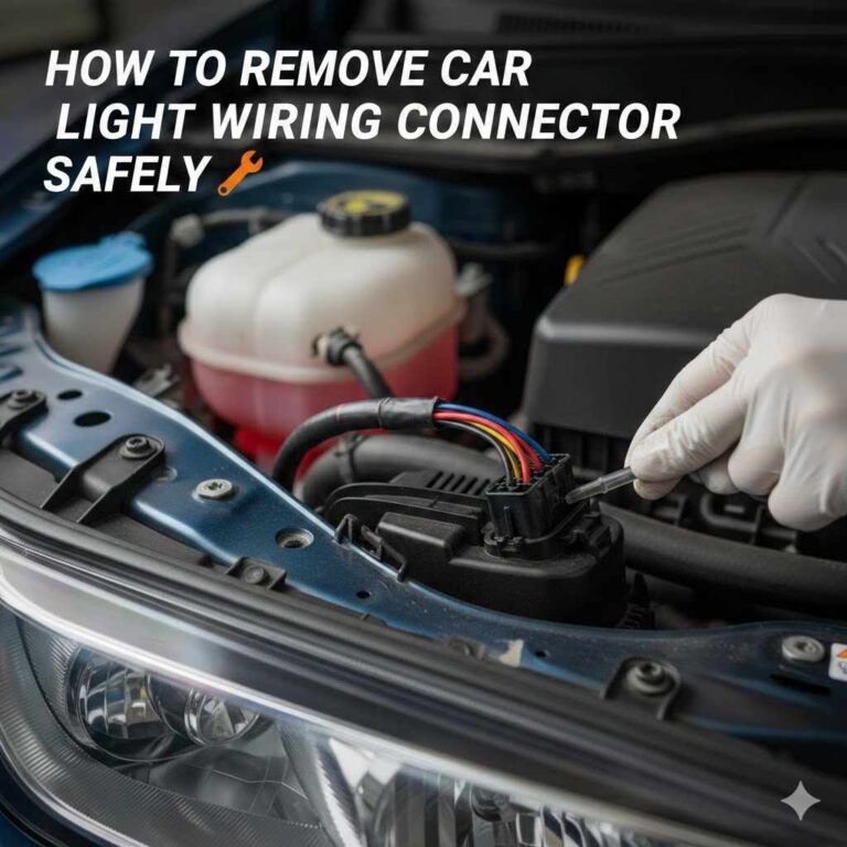 How to Remove Car Light Wiring Connector Safely