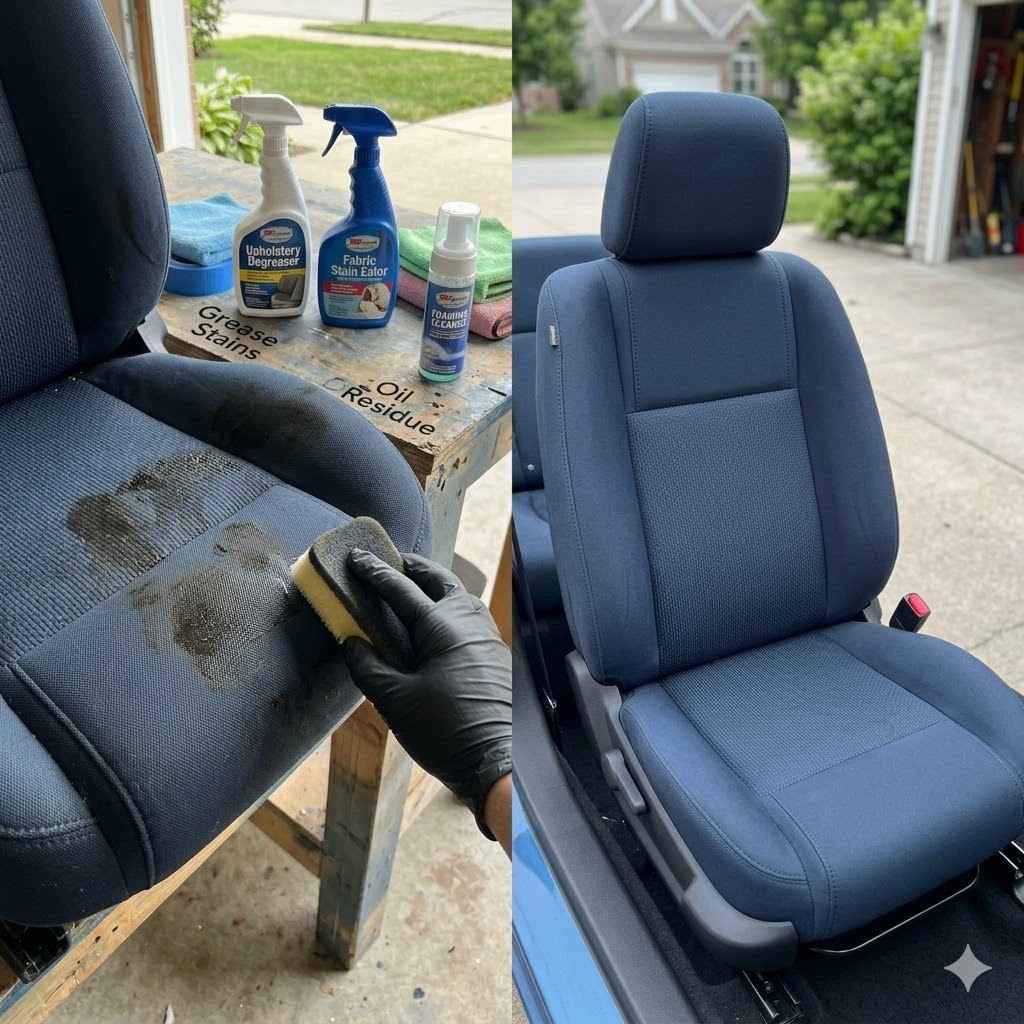 How to Remove Grease Stains from Car Seats Easily