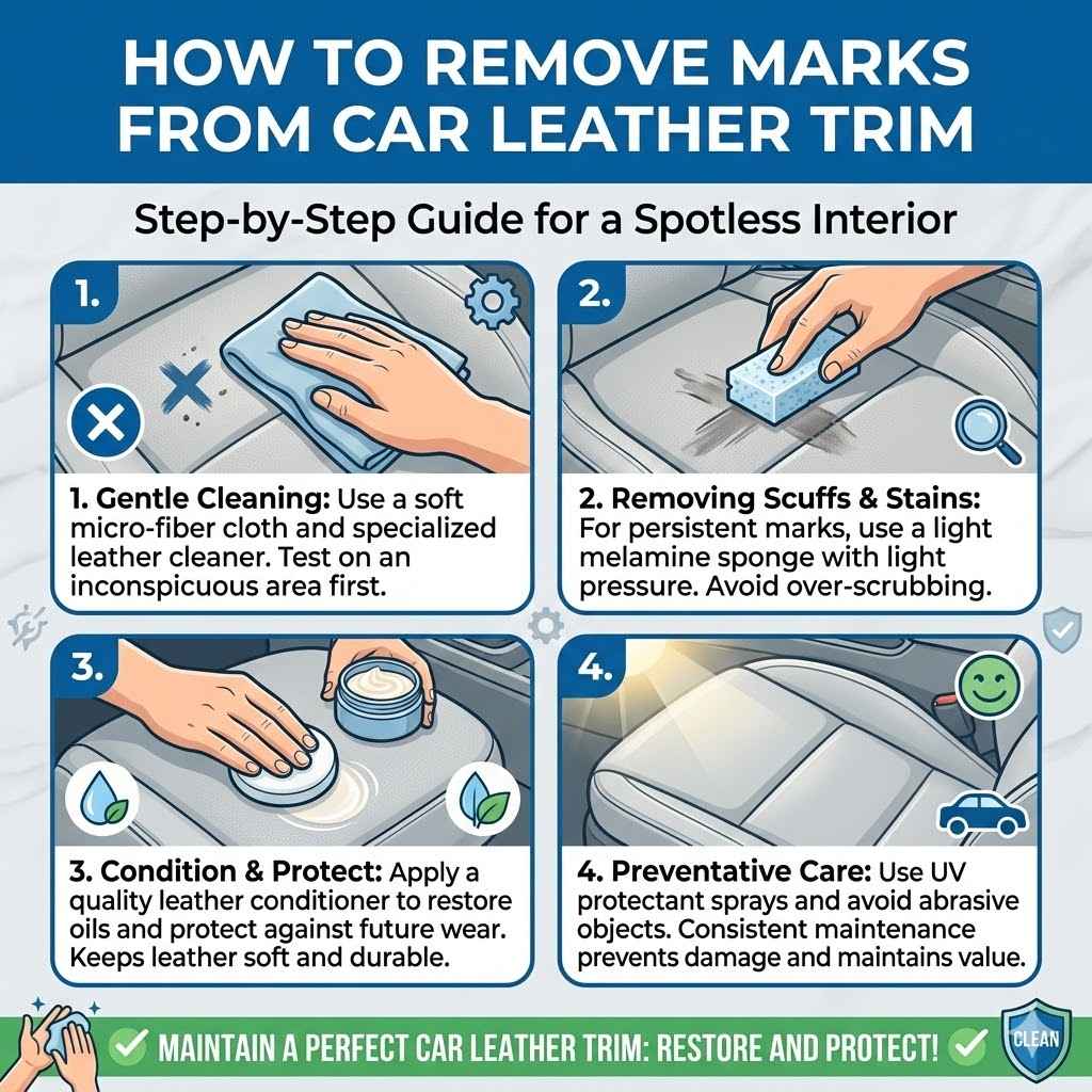 How to Remove Marks from Car Leather Trim