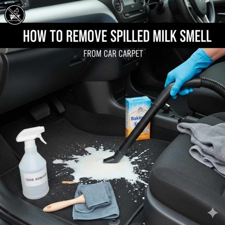 How to Remove Spilled Milk Smell from Car Carpet