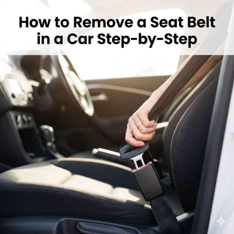 How to Remove a Seat Belt in a Car