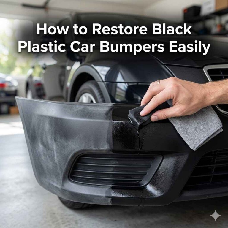 How to Restore Black Plastic Car Bumpers Easily