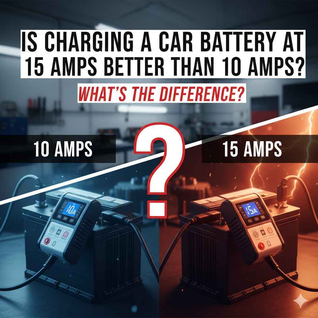 Is Charging a Car Battery at 15 Amps Better Than 10 Amps