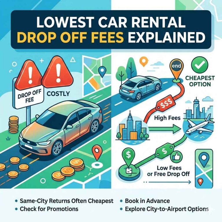 Lowest Car Rental Drop Off Fees Explained