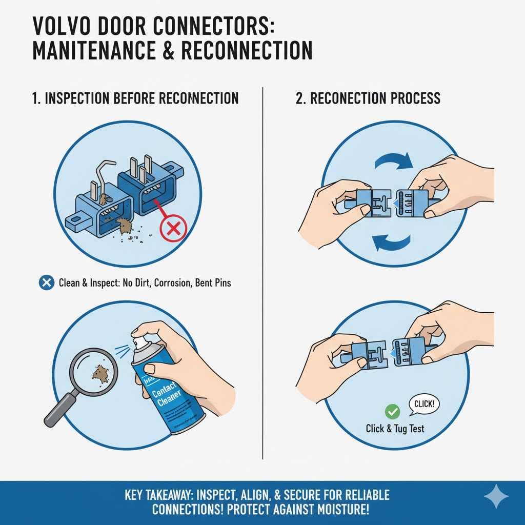 Maintaining and Reconnecting Volvo Door Connectors