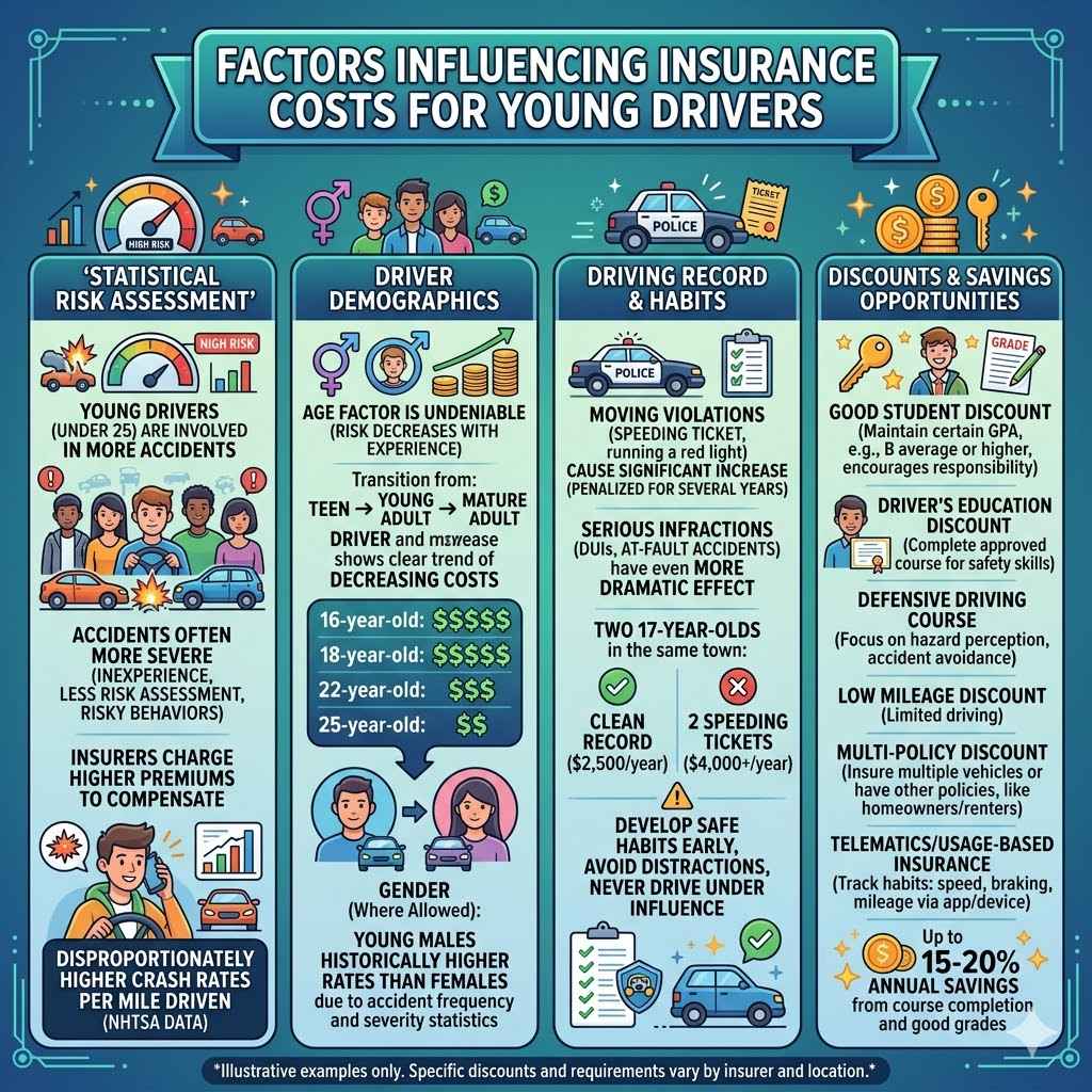 Factors Influencing Insurance Costs for Young Drivers
